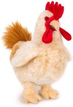 Pluche kip/haan knuffel 30 cm speelgoed- Kippen/hanen boerderijdieren knuffels/knuffeldieren/knuffels voor kinderen