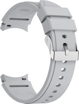Siliconen bandje - geschikt voor Samsung Galaxy Watch 6 / Watch 6 Classic / Watch 5 / Watch 5 Pro / Watch 4 / Watch 4 Classic - lichtgrijs