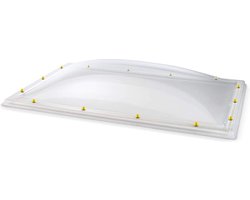 Skylux acrylaat lichtkoepel dubbelwandig - helder 1000 x 2000 mm