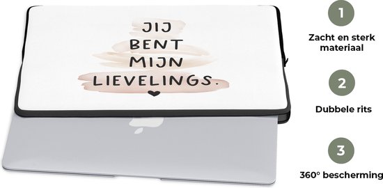 Housse pour ordinateur portable 15,6 pouces - Amis - Tu es mon préféré - Citations - Énonciations - Housse pour ordinateur portable