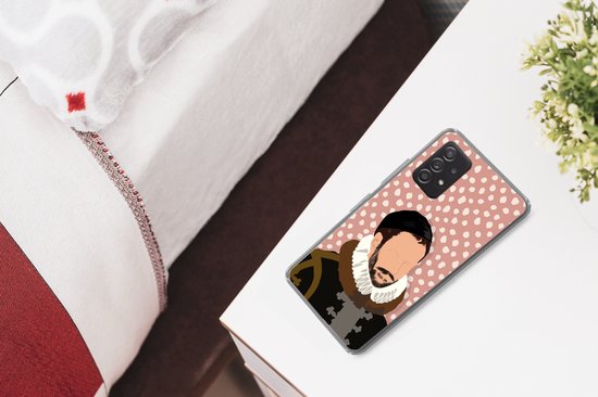Coque Samsung Galaxy A53 5G - Pastel - Willem van Oranje - Pois - Maîtres anciens - Coque de téléphone en Siliconen
