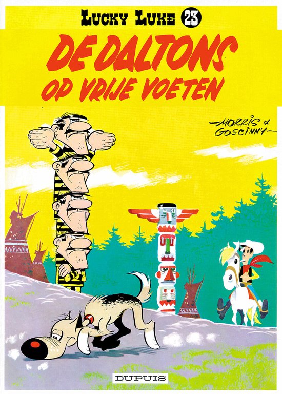 Cover van het boek 'Lucky Luke: 023 De Daltons op vrije voeten'