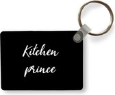 Sleutelhanger - Quotes - Kitchen Prince - Mannen - Inductiebeschermer - Inductie Kookplaat - Uitdeelcadeautjes - Plastic