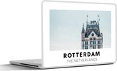 Laptop sticker - 11.6 inch - Rotterdam - Nederland - Huis - 30x21cm - Laptopstickers - Laptop skin - Cover