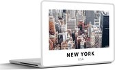 Laptop sticker - 13.3 inch - New York - Amerika - Architectuur - 31x22,5cm - Laptopstickers - Laptop skin - Cover