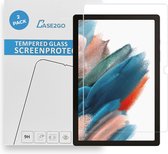 Tablet screenprotector geschikt voor Samsung Galaxy Tab A8 10.5 (2021) - Case-friendly screenprotector - 2 stuks - Tempered Glass - Transparant