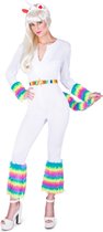 Karnival Costumes Eenhoorn Unicorn Kostuum Dames Carnavalskleding Dames Carnaval - Polyester - Maat XS - 4-Delig Jumpsuit/Riem/Armband/Hoofdband