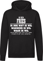 Fries | verjaardagkado | verjaardag kado | cadeau | grappig | jarig | Friesland | Unisex | Trui | Sweater | Hoodie | Capuchon | Zwart