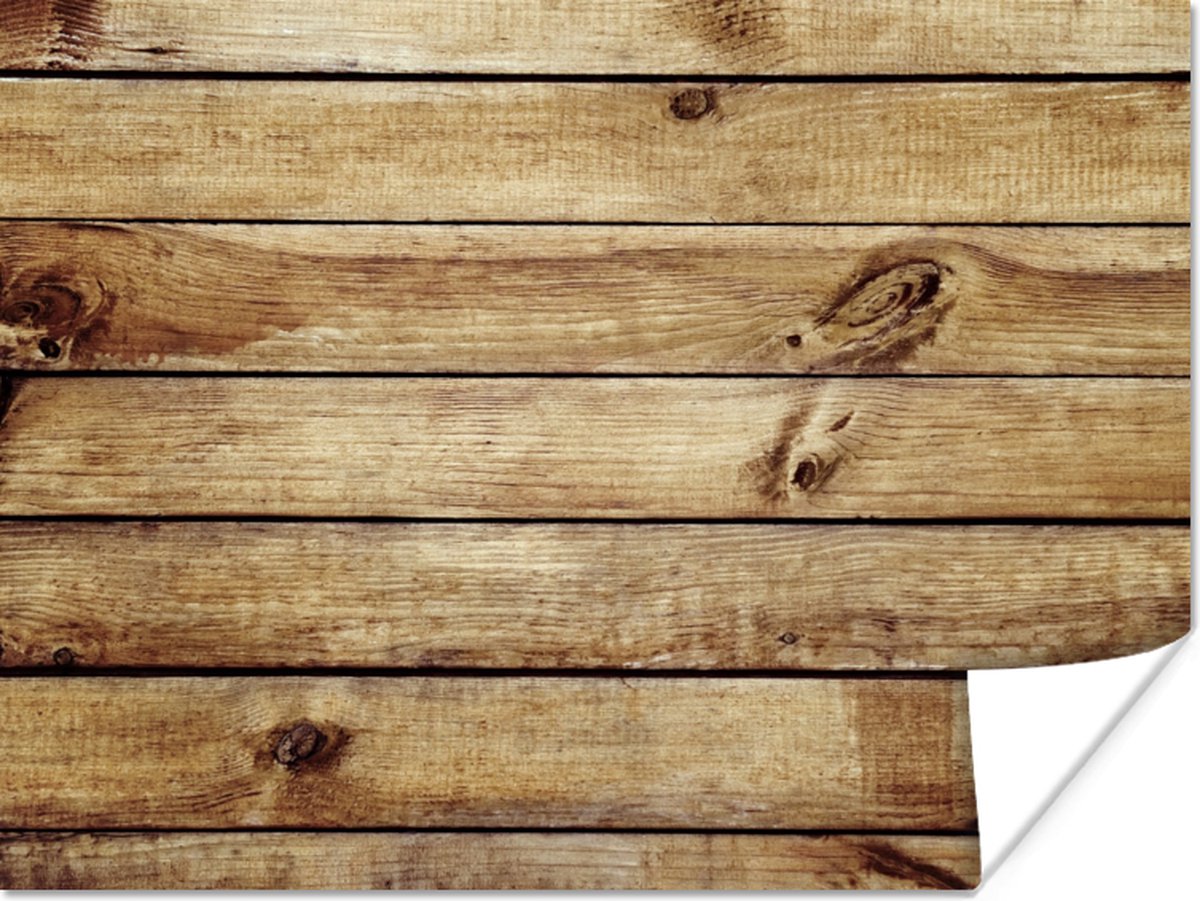 Poster Hout - Planken - Structuur - 40x30 cm