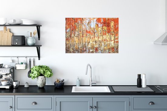 Poster Mur - Peinture - Brique - 60x40 cm
