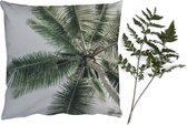Coussins Coussins décoratifs - Oreillers Salon - 40x40 cm - Palmier - Tropical - Été