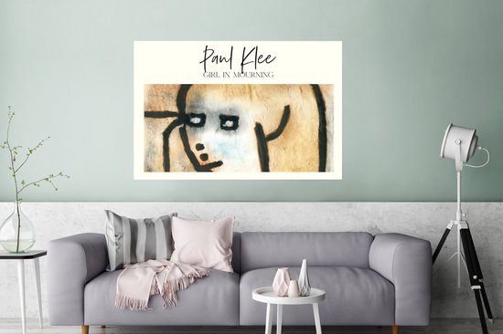Affiche Paul Klee - Fille en deuil - Peinture - 120x80 cm
