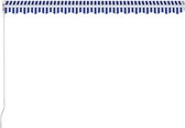 vidaXL - Luifel - handmatig - uittrekbaar - 400x300 - cm - blauw - en - wit