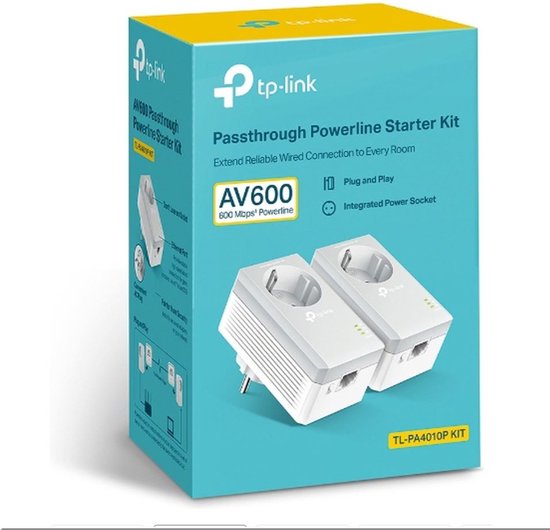TP-Link TL-PA4010P KIT - Powerline zonder wifi - 2 Stuks - NL | bol