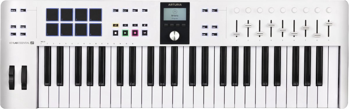 Arturia KeyLab Essential - MIDI Controller - 49 toetsen - MK3 - Wit