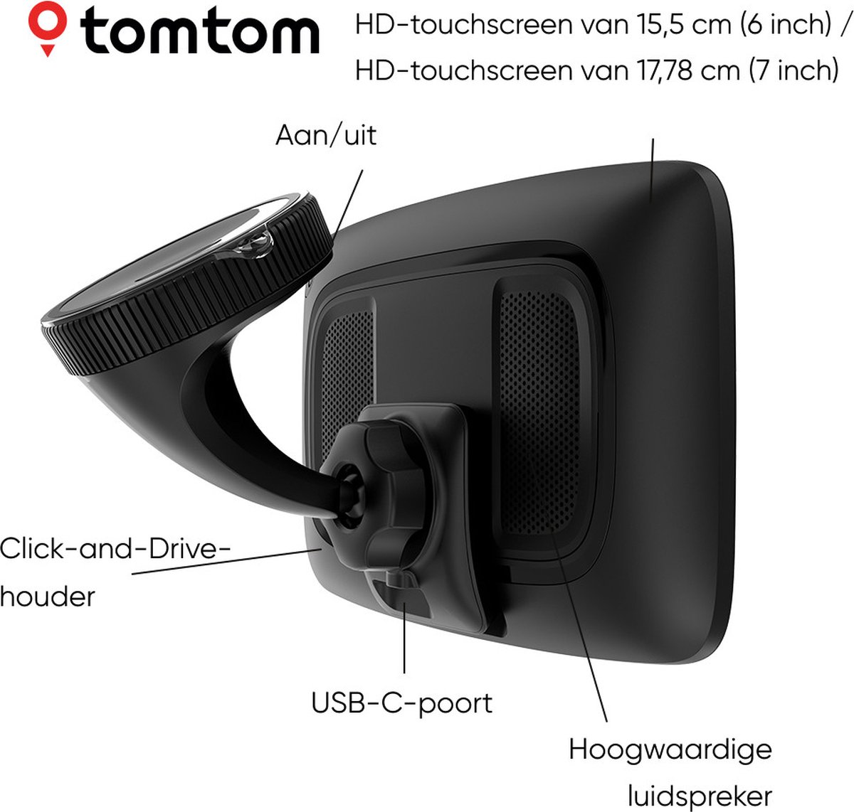 TomTom GO Expert 7 PLUS Premium Pack - Vrachtwagennavigatie - Wereld thumbnail 3