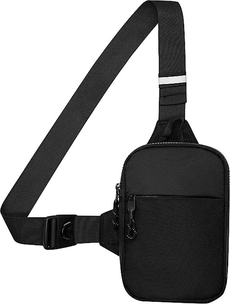 hk Sac à bandoulière pour homme, sac de poitrine étanche pour iPad 11,3  avec port de