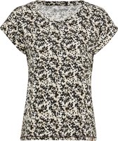 camel active T-shirt met print en korte mouwen - Maat womenswear-XS - Zwart-Wit