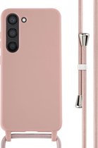 iMoshion Hoesje Met Koord Geschikt voor Samsung Galaxy S23 - iMoshion Siliconen hoesje met koord - roze