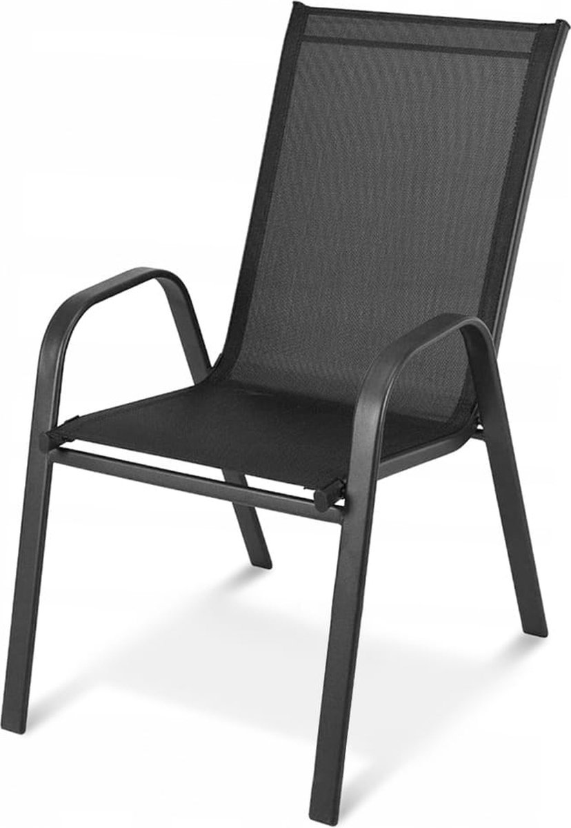 Tuinset - loungeset - 4-delig - zwart