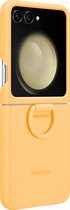 Samsung Galaxy Z Flip5 - Silicone Case with Ring - Apricot