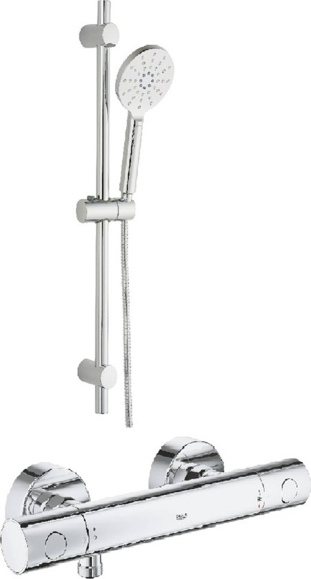 Mitigeur de douche Grohe Precision Get Quickfix comprenant une douchette à  main Push... | bol