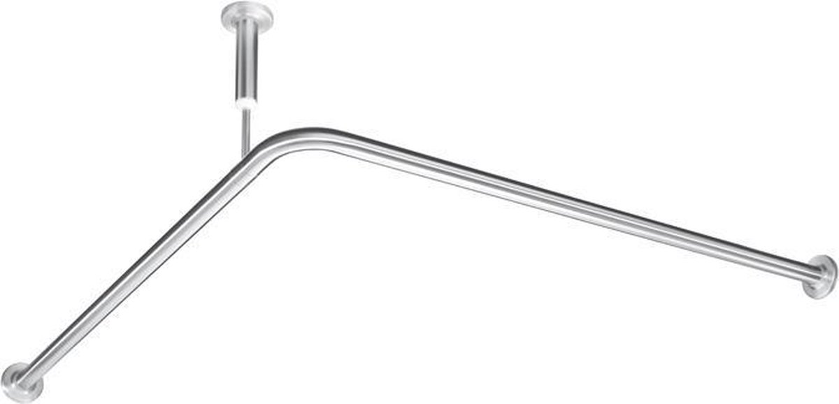 WagnerEWAR RVS douchegordijnstang voor hoek BF680. In 6