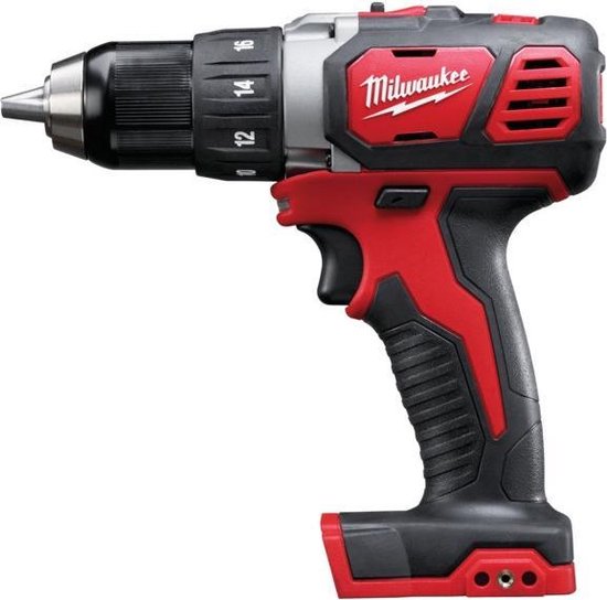 Milwaukee M18 BDD-0 Accu Schroefboormachine 18V Body Compact 50 Nm 13 mm metalen boorkop zonder accu en lader