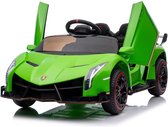 Lamborghini Veneno - Elektrische kinderauto - 12V Accu Auto - Voor Jongens en Meisjes - Afstandsbediening - Groen