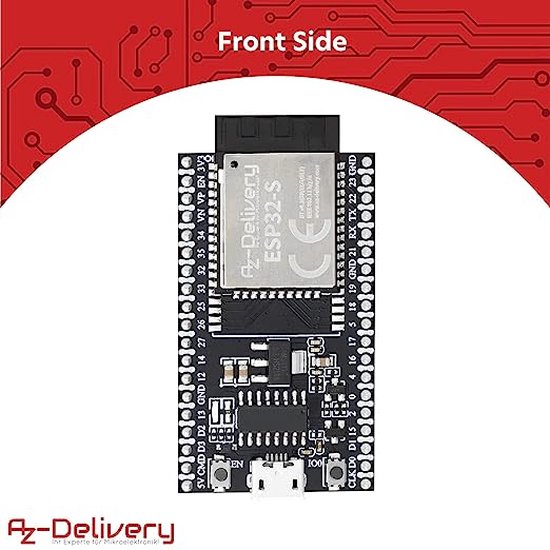 AZDelivery 3 X ESP32S Dev Kit C V4 NodeMCU WLAN WiFi Development Board ...
