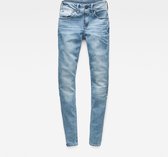 G-STAR Lynn Mid Waist Super Skinny Jeans - Dames - Sun Faded Blue - W26 X L34