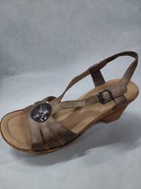RIEKER 66078-91 / sandalen met hak / bruin / maat 36