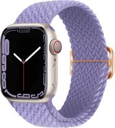 Nylon bandje - geschikt voor Apple Watch Series 1/2/3/4/5/6/7/8/9/SE/SE 2 met case size 38 mm / 40 mm / 41 mm - lavendel