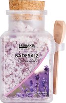BRUBAKER Badzout 400 g - Lavendelgeur - Badtoevoeging met natuurlijke extracten - Wellnessbad voor ontspanning en lichaamsverzorging - Moederdag cadeautje