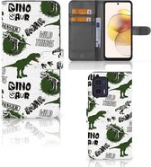 Telefoonhoesje met Pasjes geschikt voor Motorola Moto G73 Dinosaurus