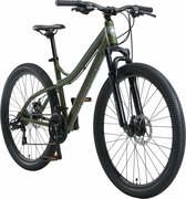 Bikestar  27.5 inch hardtail Alu MTB, 21 speed, olijf / groen
