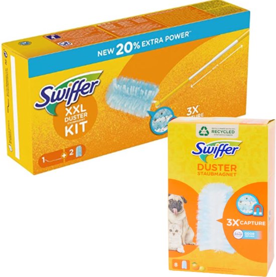 Recharge Swiffer Duster & Swiffer Duster XXL avec 9 pièces