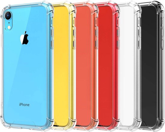 Coque de téléphone pour Apple iPhone XR, robuste, transparente, coque arrière résistante aux chocs, couleur transparente transparente