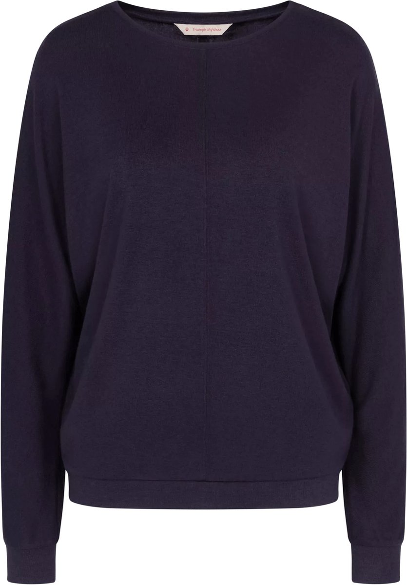Triumph Cozy Comfort Top 01 Dames Loungeweartrui - Paars - Maat 40