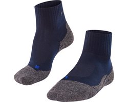 FALKE TK2 Cool Short anti-blaar dik lyocell functioneel materiaal wandelsokken heren blauw - maat 44-45
