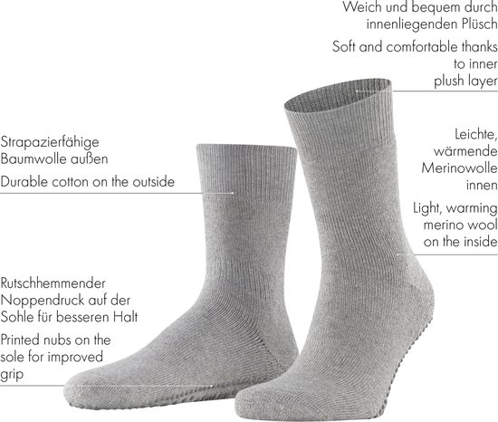 Chaussettes antidérapantes FALKE Homepads pour hommes et femmes 16500
