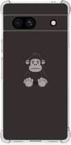 Smartphone hoesje Google Pixel 7A Hoesje Bumper met transparante rand Gorilla