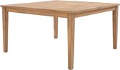 MYLIA Vierkante tuineettafel van teakhout L144 cm - Licht naturel - ALLENDE L 140 cm x H 77 cm x D 140 cm