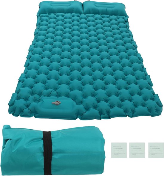 Slaapmat voor camping 2 personen, 200 × 120 × 6 cm, 1,5 kg, 30s opblazen  door... | bol