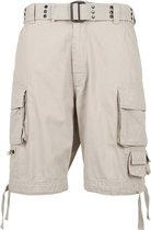 Unisex Shorts 'Savage' met zijzakken Old White - 4XL