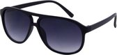 Az-eyewear Zonnebril Basic Unisex Cat. 3 Matzwart/grijs (152-c)