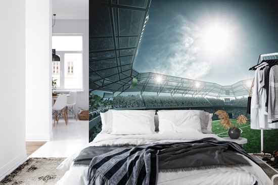 Fotobehang Voetbalstadion - Vliesbehang - 360 x 240 cm