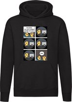 Het leven van een Computer verslaafde flitst voorbij Hoodie - Gamer - Game - Unisex Trui