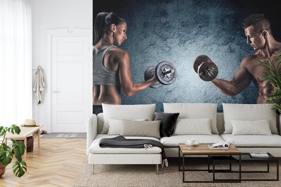 Papier peint photo peint - Gym energy, impression premium, y compris la colle à papier peint