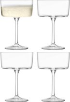 L.S.A. - Gio Cocktailglas 230 ml Set van 4 Stuks - Glas - Transparant